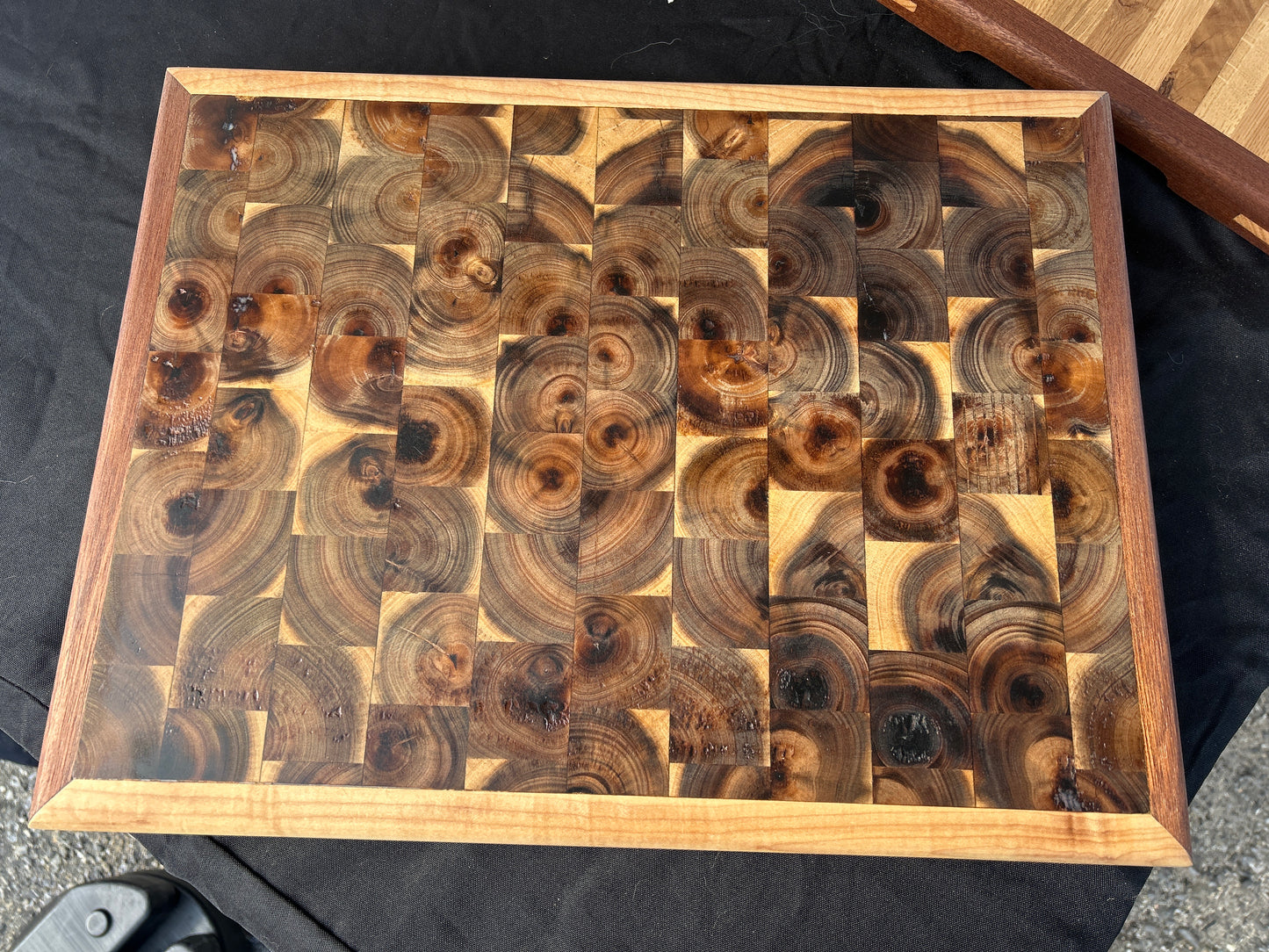 Acacia Checkered Cutting Board