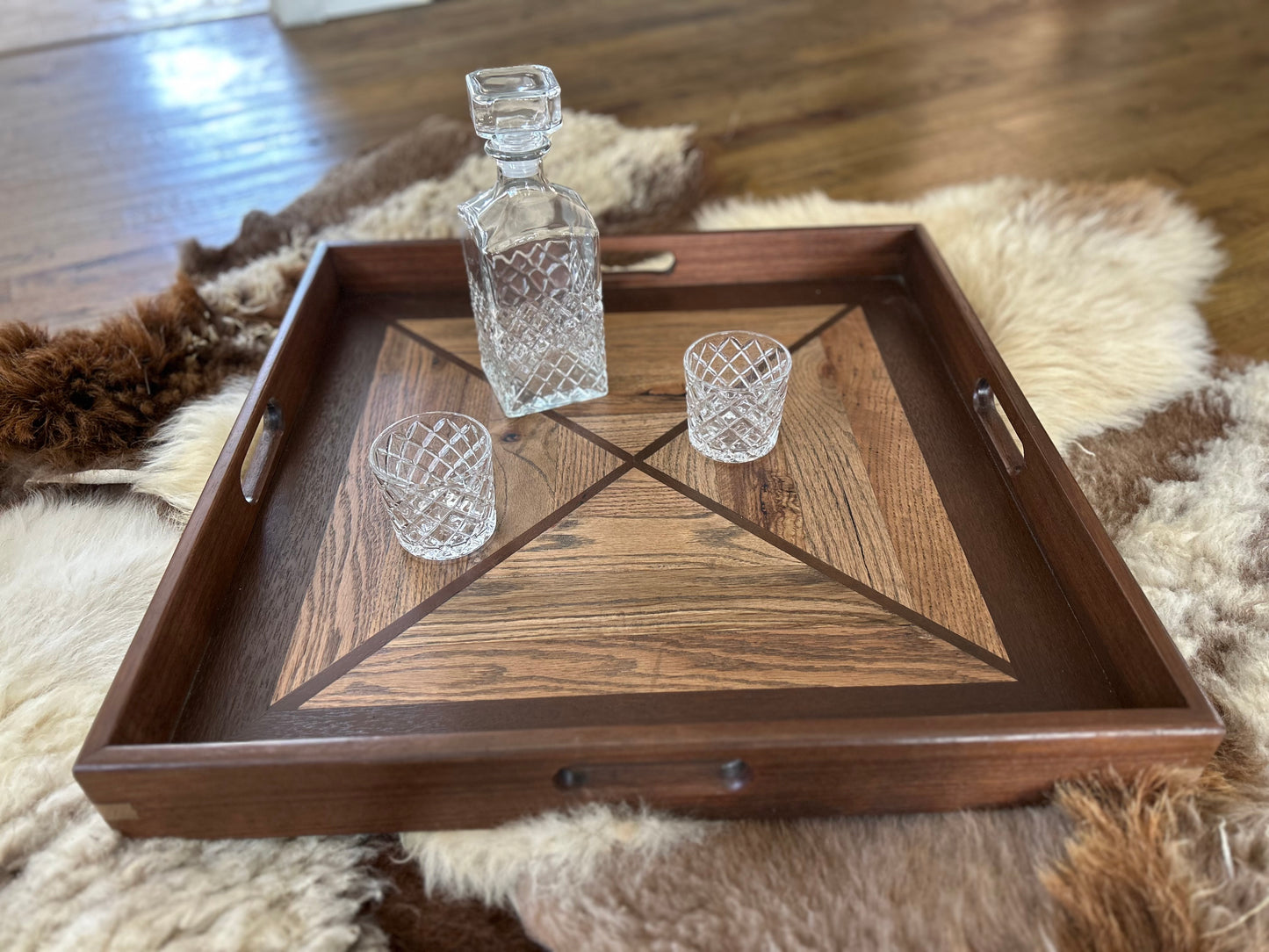 Large Ottoman serving tray