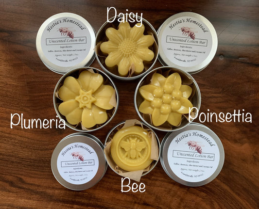 Unscented Tallow & Beeswax Lotion Bars