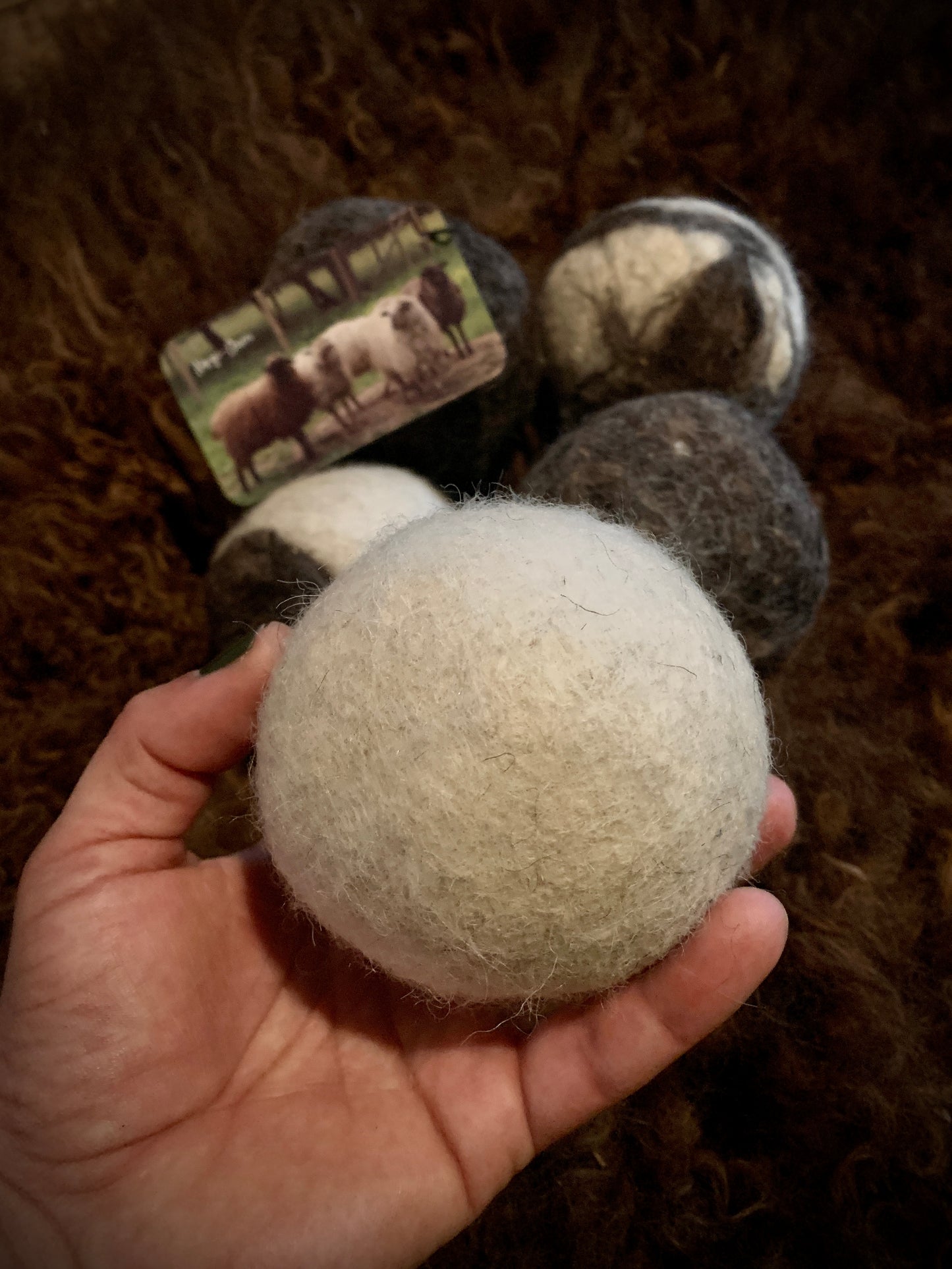 Navajo-Churro Wool Dryer Ball
